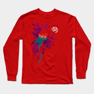 Macaw Silhouette Long Sleeve T-Shirt